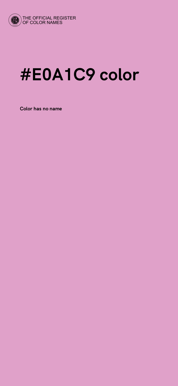 #E0A1C9 color image