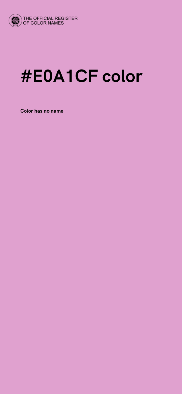 #E0A1CF color image