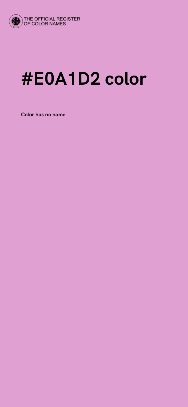 #E0A1D2 color image