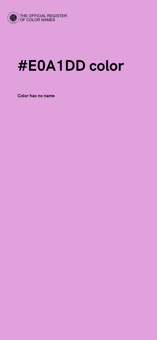 #E0A1DD color image
