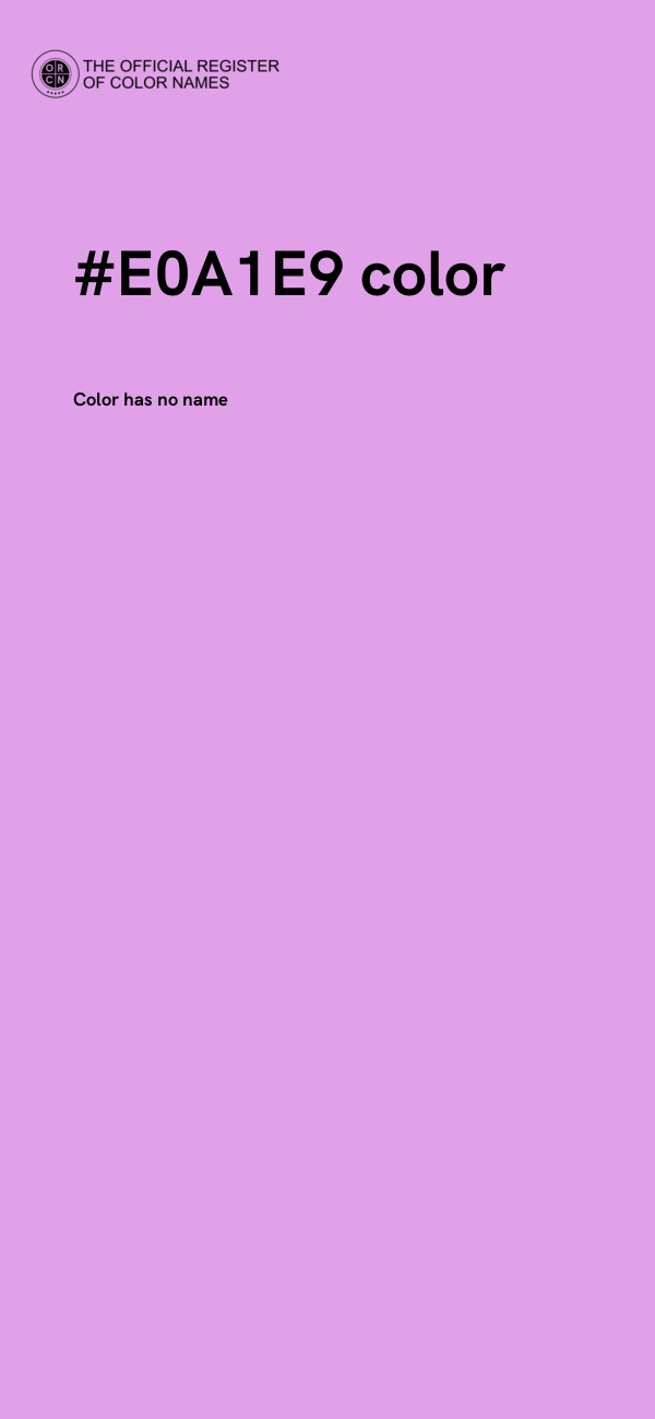 #E0A1E9 color image
