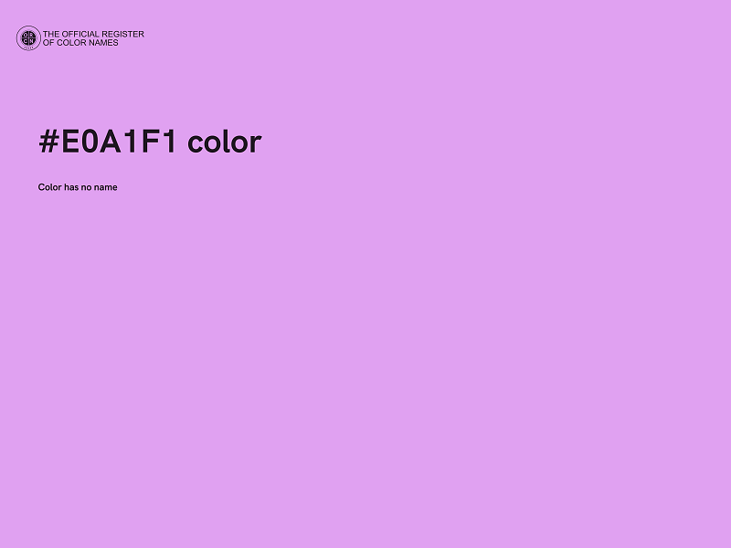 #E0A1F1 color image