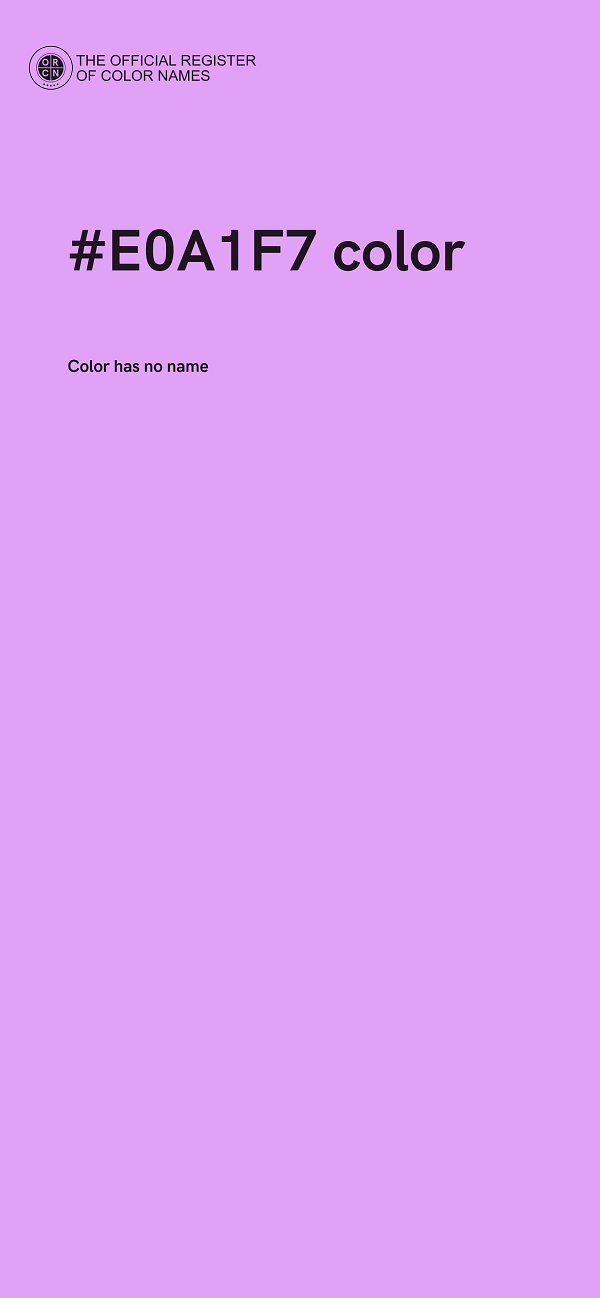 #E0A1F7 color image