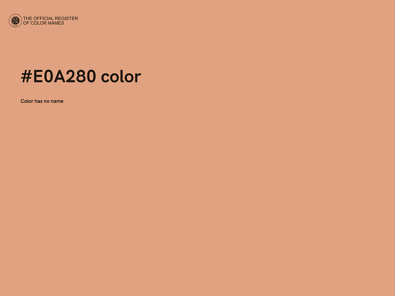 #E0A280 color image