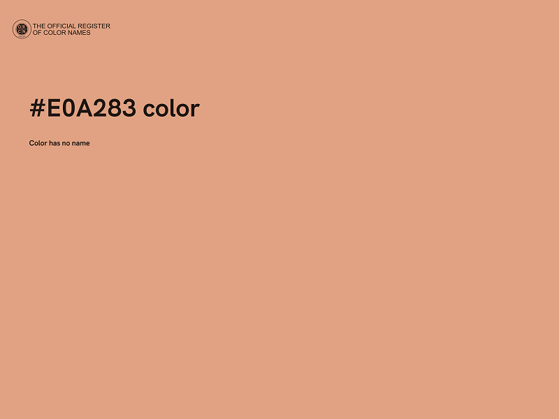 #E0A283 color image