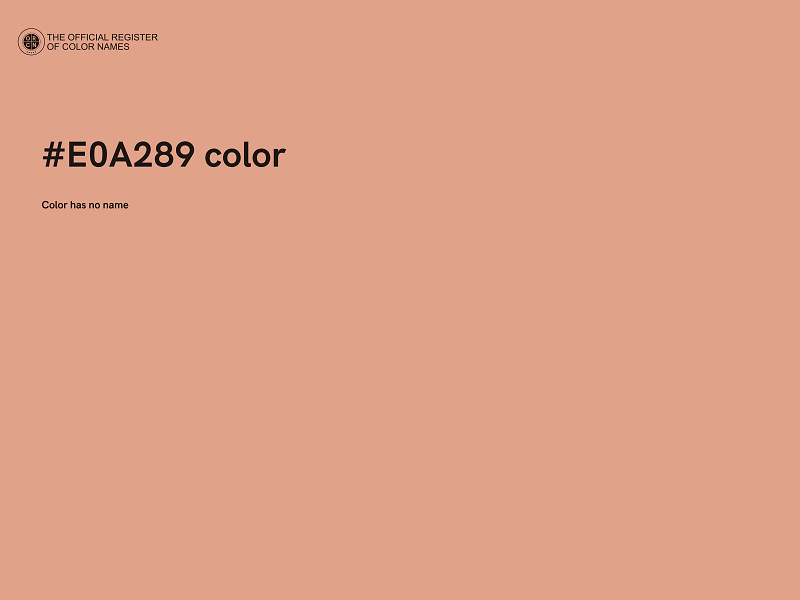 #E0A289 color image