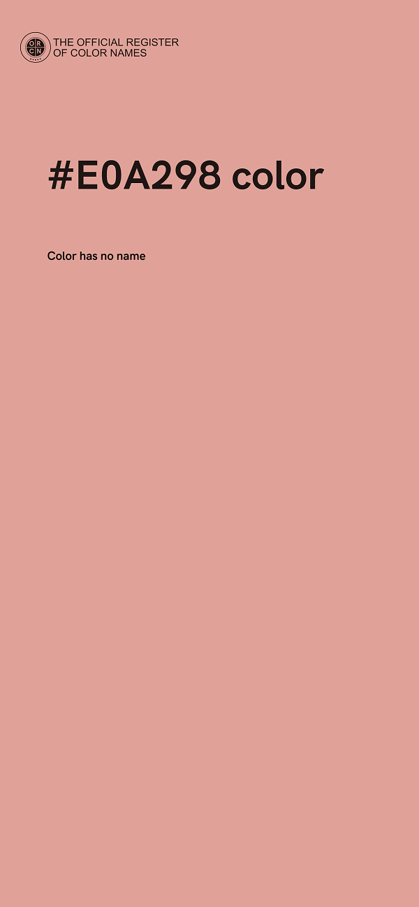 #E0A298 color image