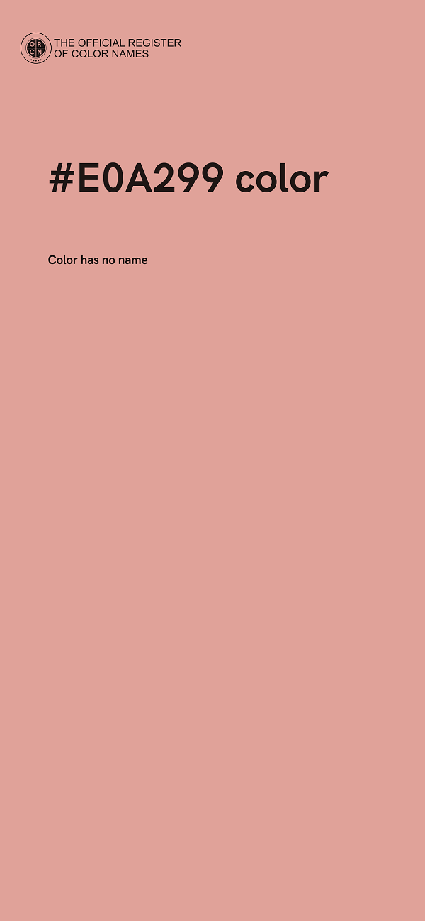 #E0A299 color image
