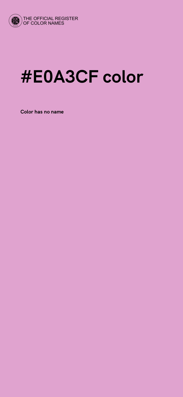 #E0A3CF color image