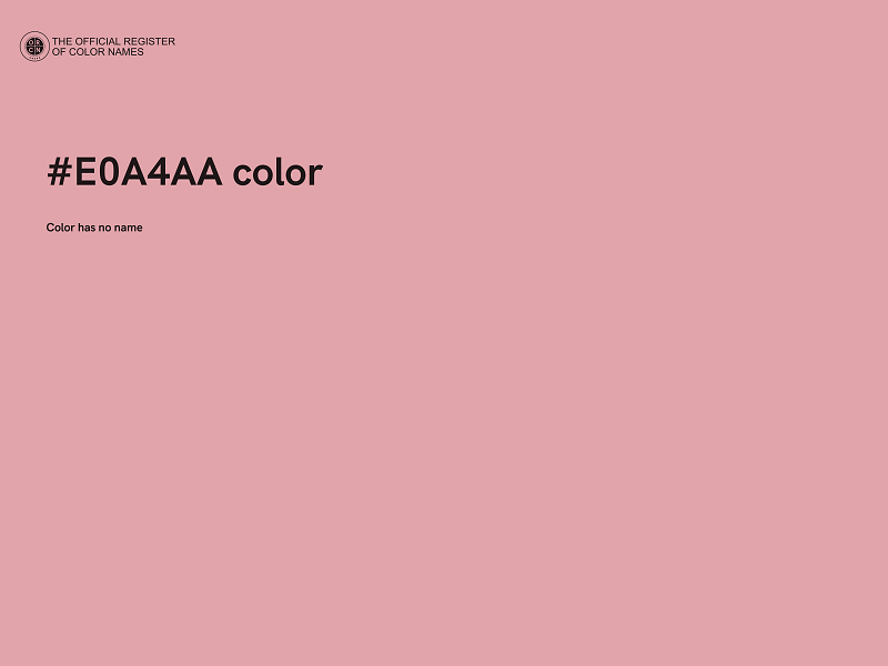 #E0A4AA color image