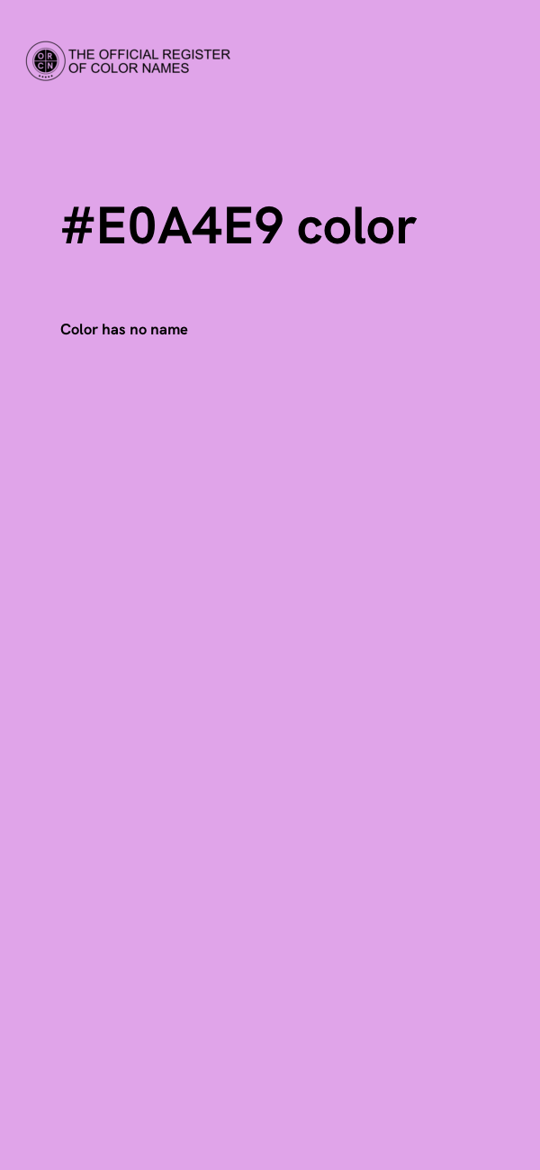 #E0A4E9 color image