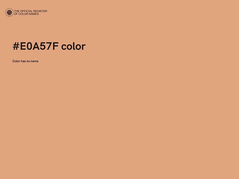 #E0A57F color image