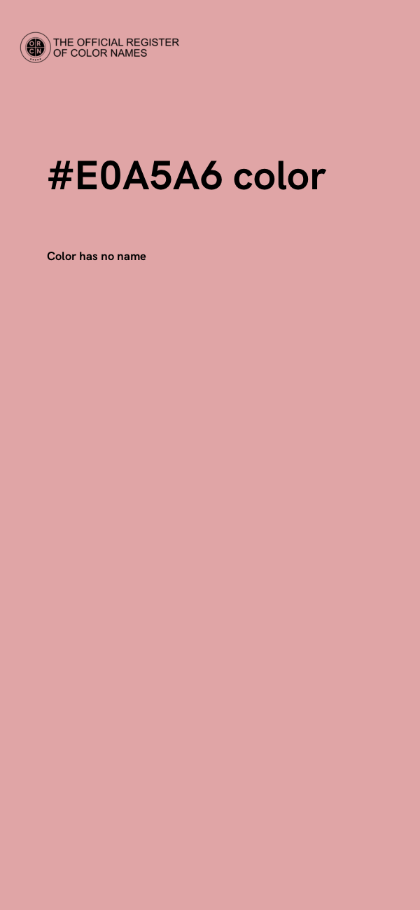 #E0A5A6 color image