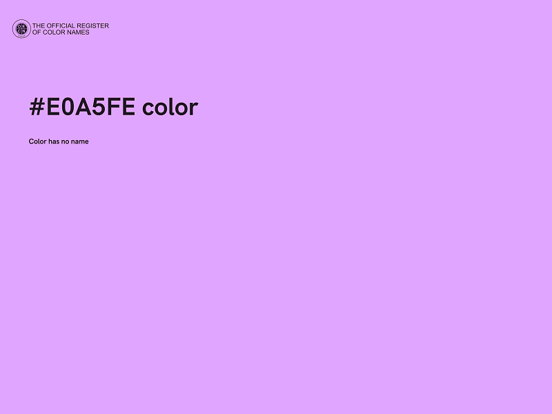 #E0A5FE color image