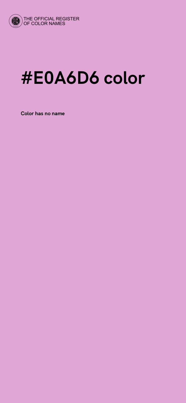 #E0A6D6 color image