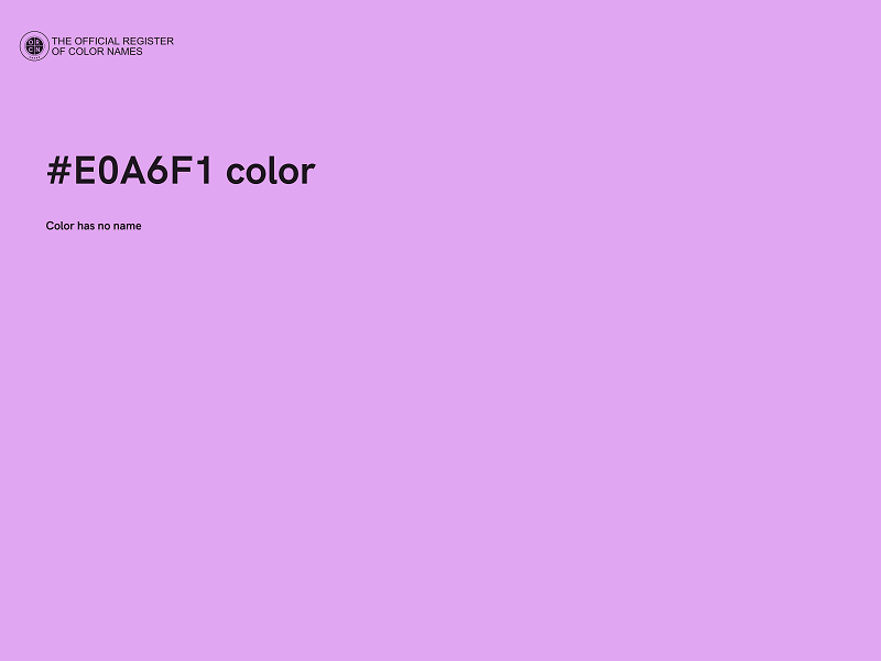 #E0A6F1 color image