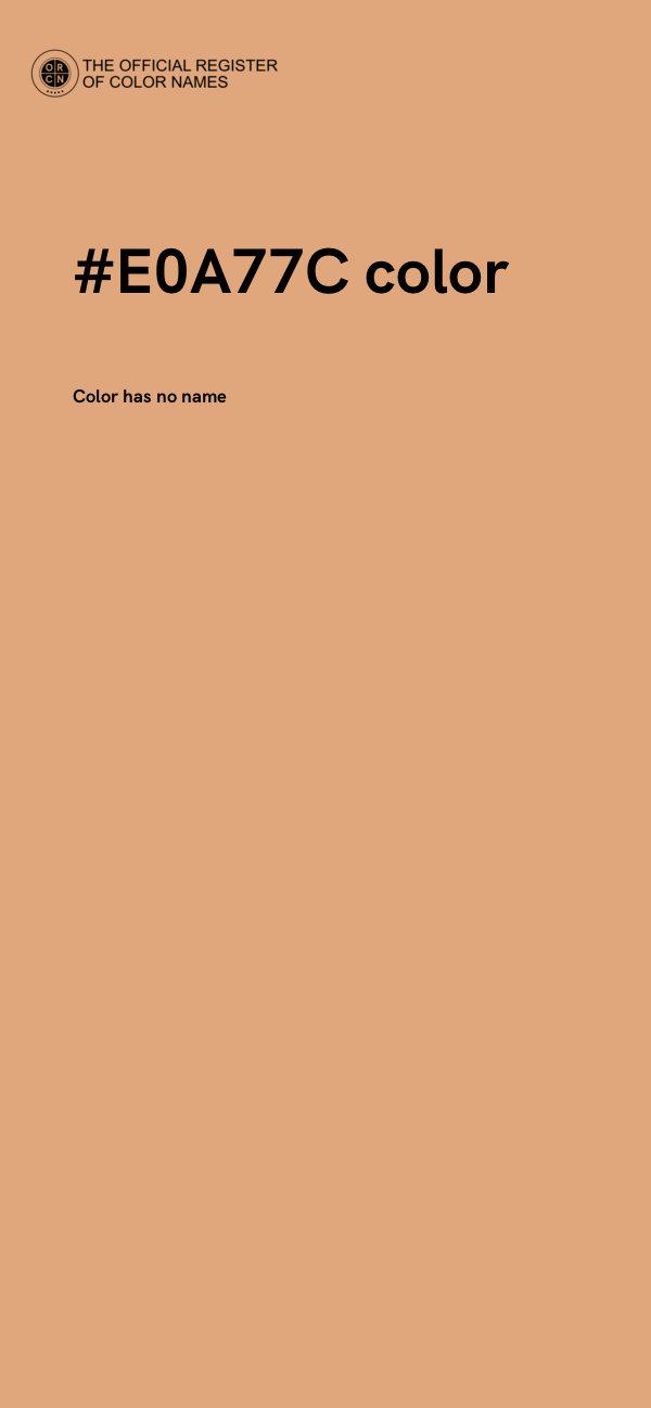 #E0A77C color image