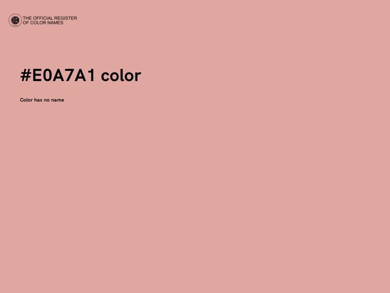 #E0A7A1 color image