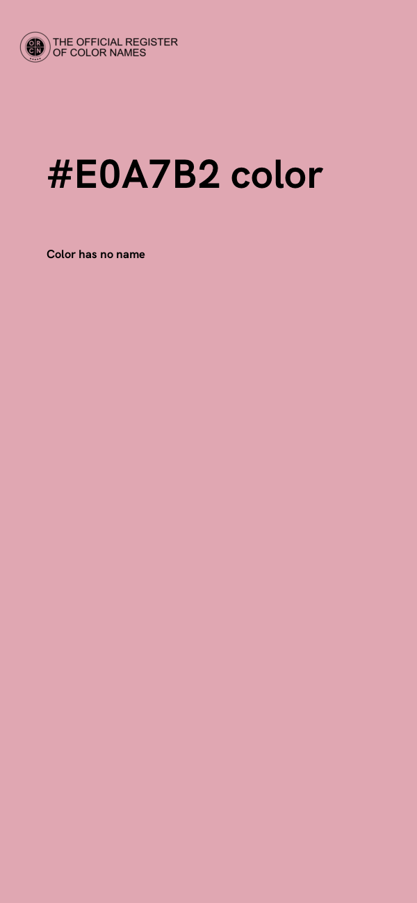 #E0A7B2 color image