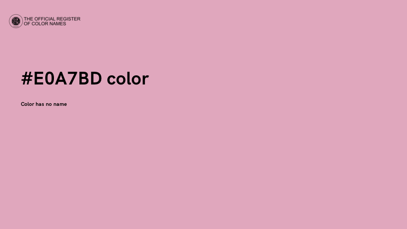 #E0A7BD color image