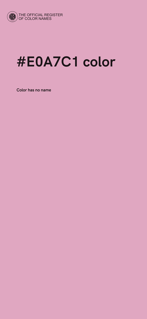 #E0A7C1 color image
