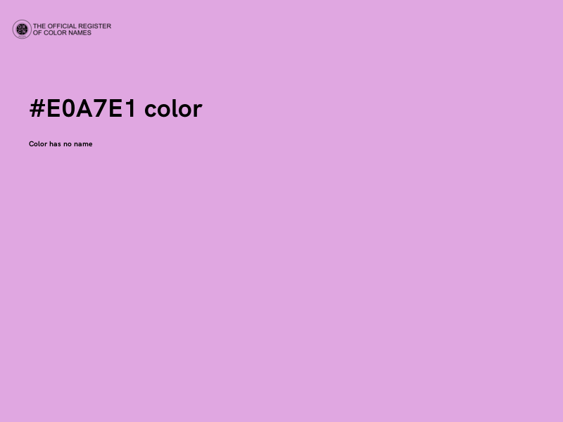 #E0A7E1 color image