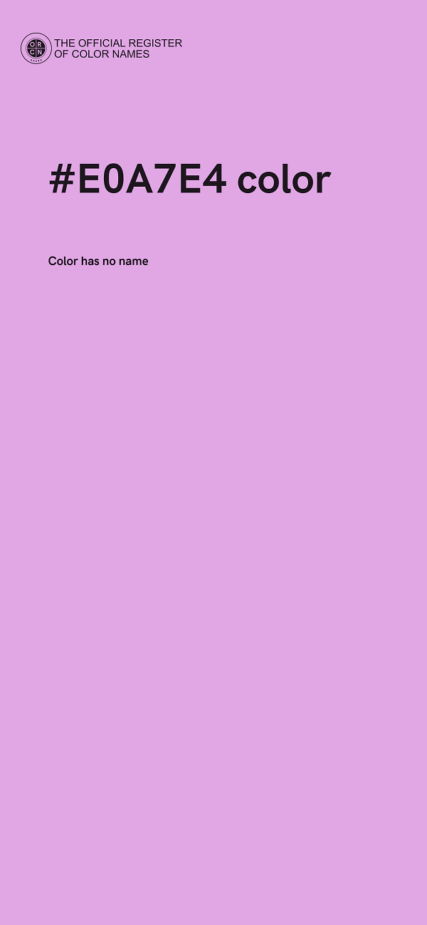 #E0A7E4 color image