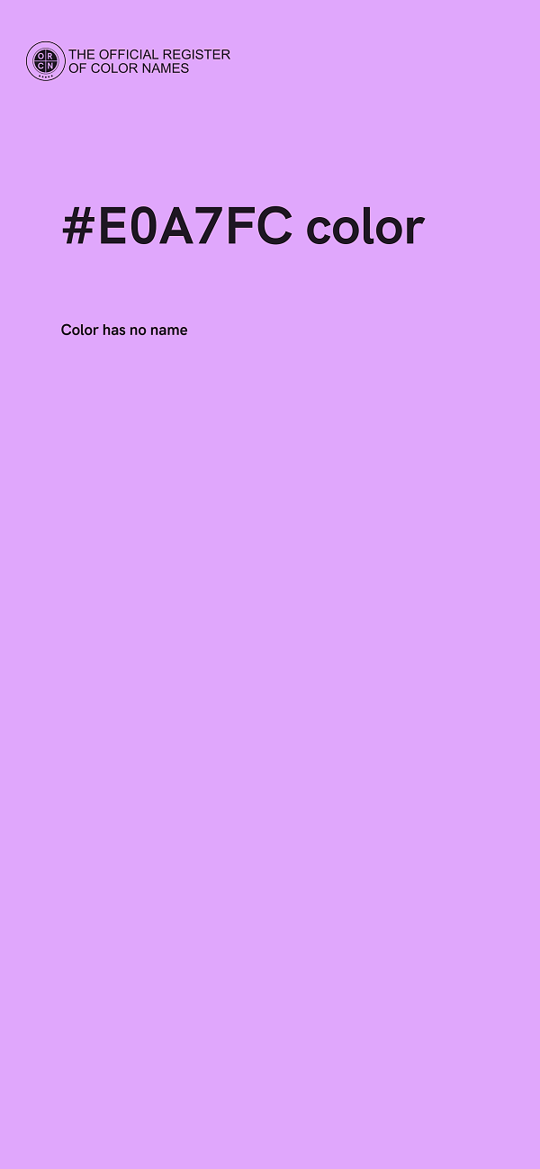 #E0A7FC color image