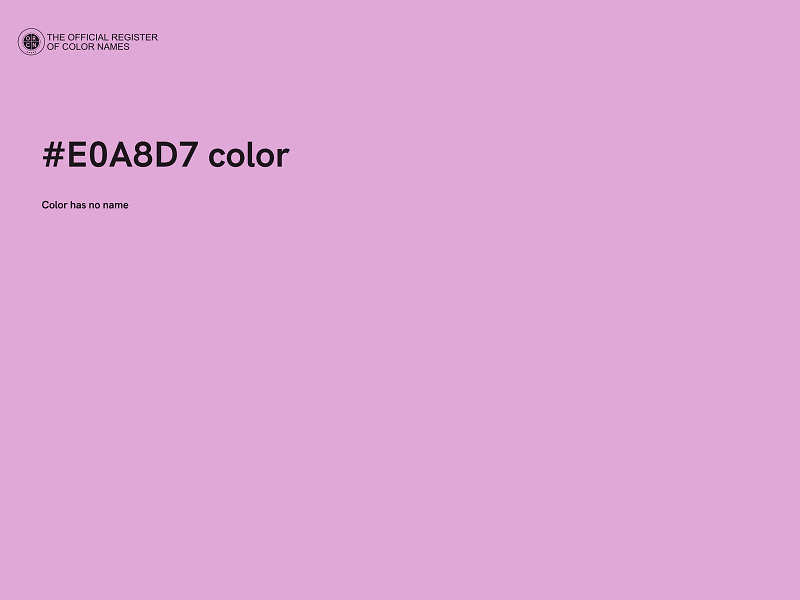 #E0A8D7 color image