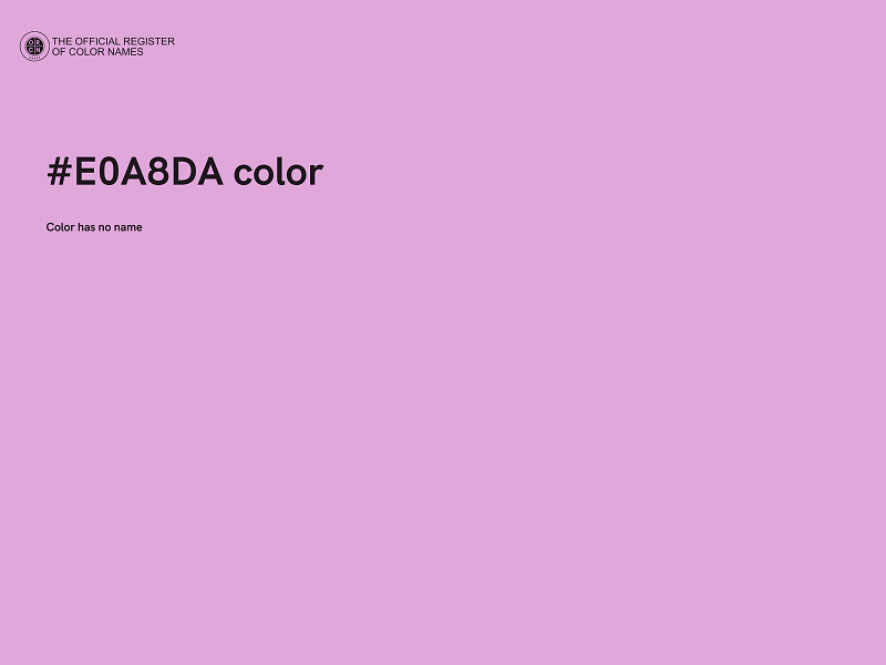 #E0A8DA color image