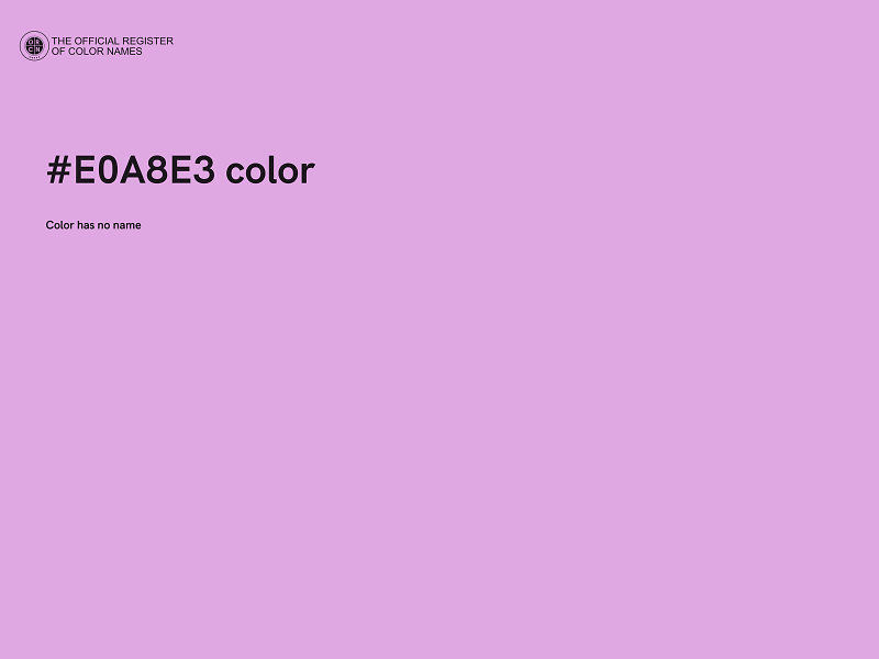 #E0A8E3 color image