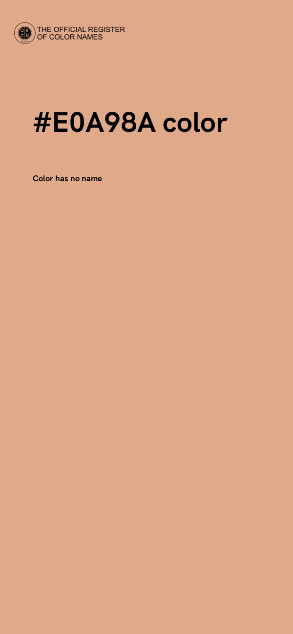 #E0A98A color image