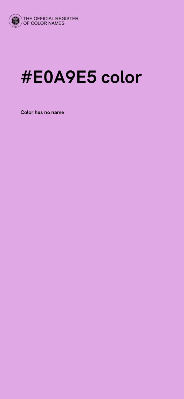 #E0A9E5 color image