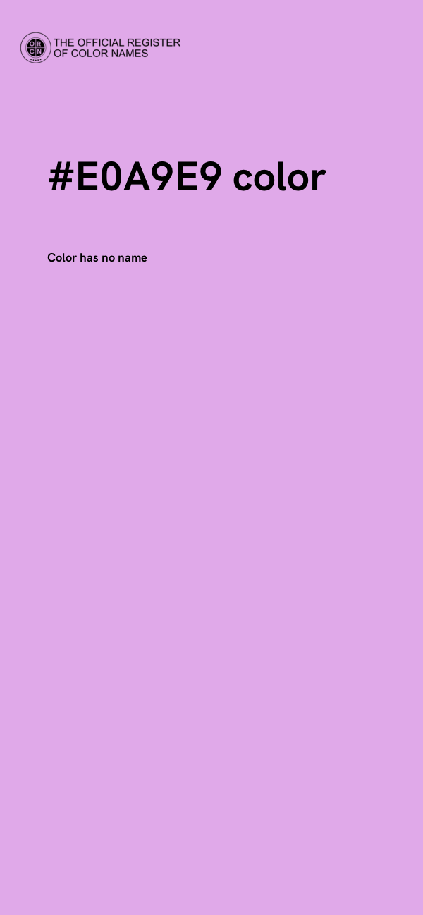 #E0A9E9 color image