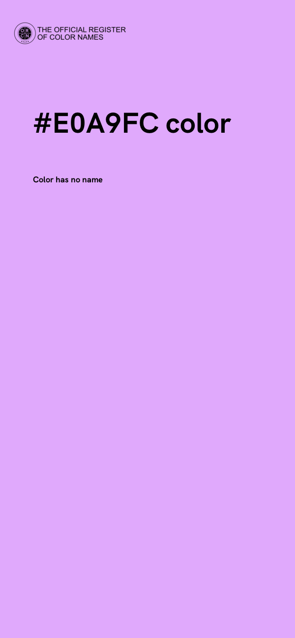 #E0A9FC color image