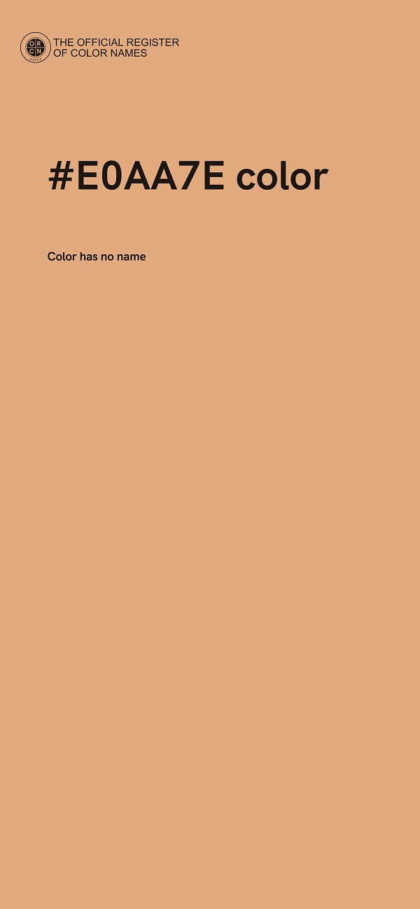 #E0AA7E color image