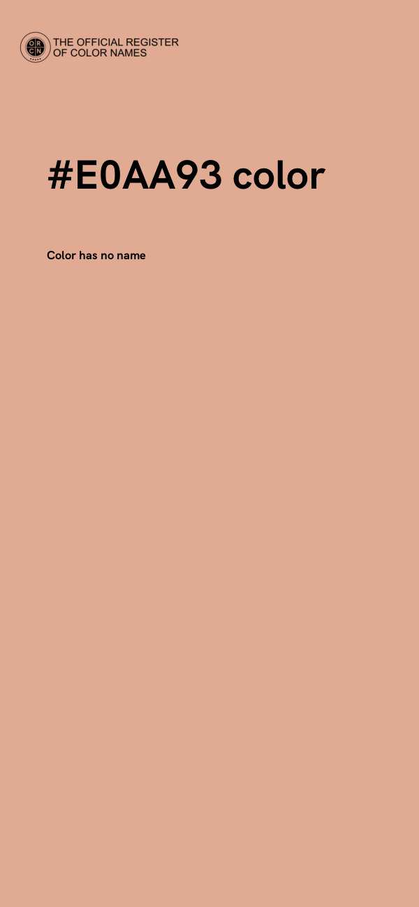 #E0AA93 color image