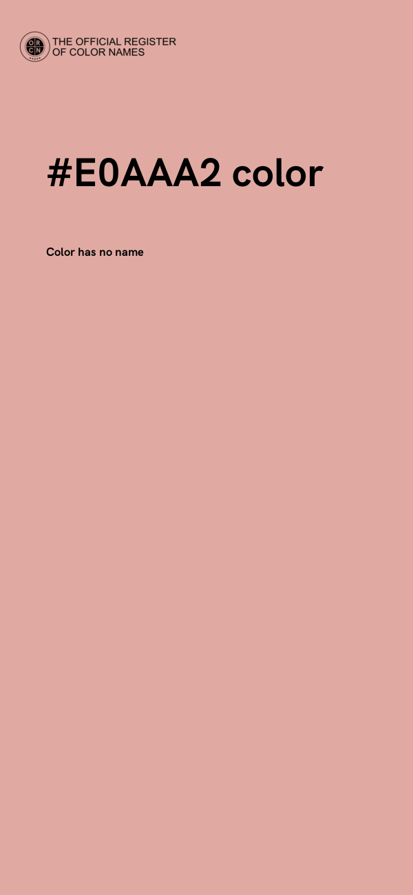 #E0AAA2 color image