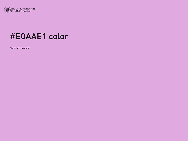 #E0AAE1 color image