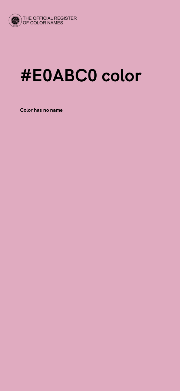 #E0ABC0 color image