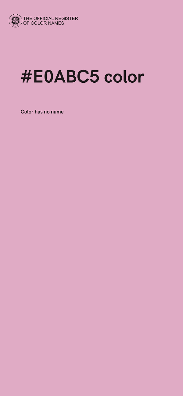 #E0ABC5 color image