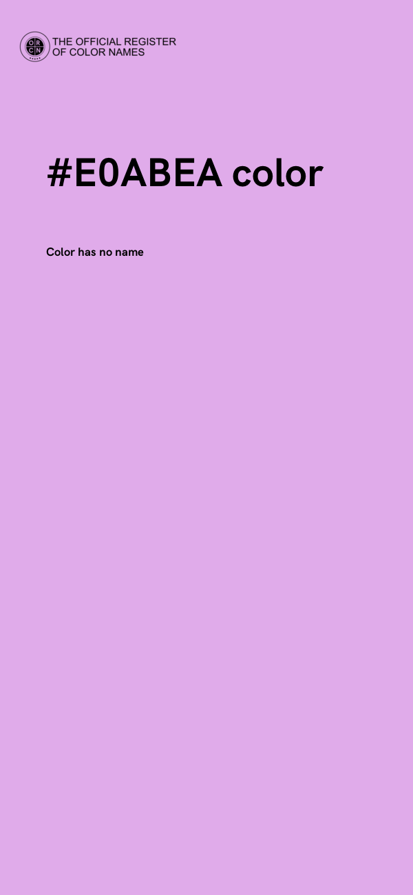 #E0ABEA color image