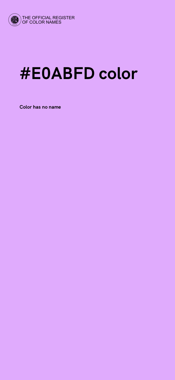 #E0ABFD color image