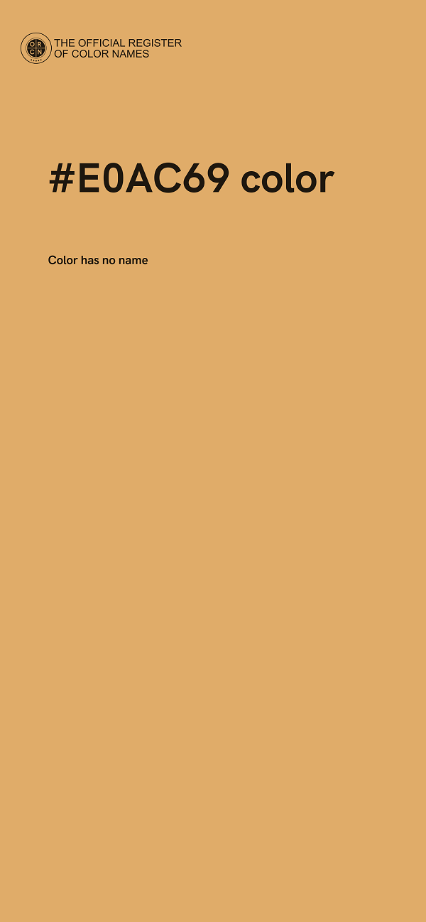 #E0AC69 color image