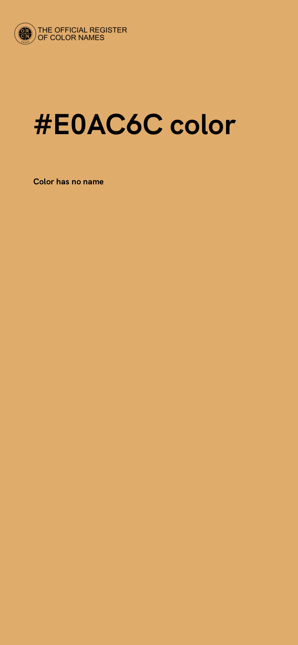 #E0AC6C color image