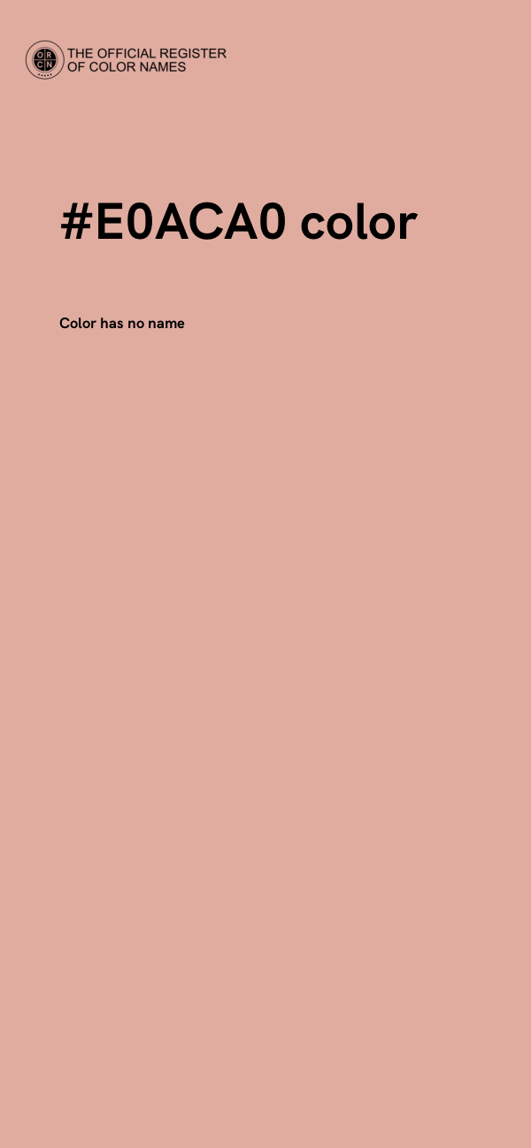 #E0ACA0 color image