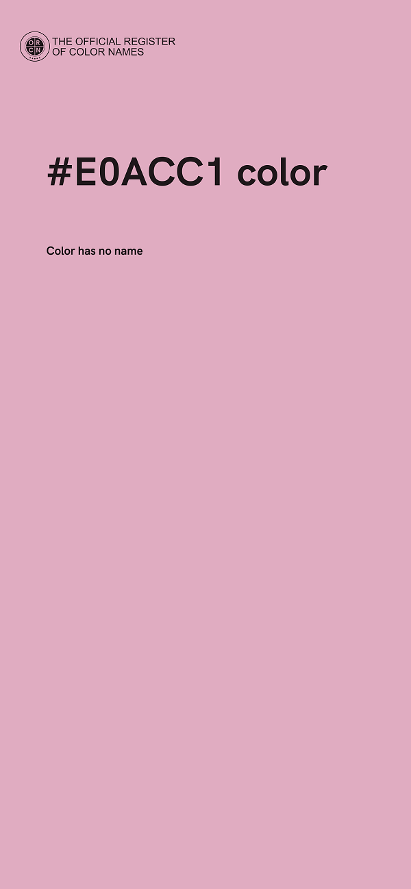 #E0ACC1 color image