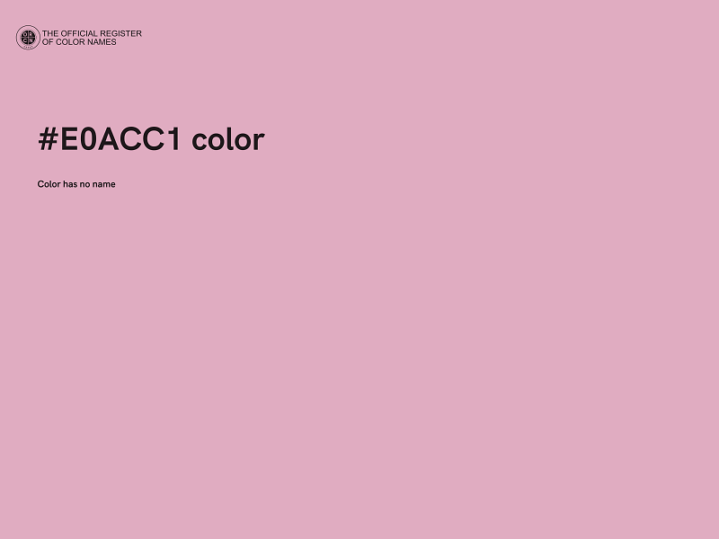 #E0ACC1 color image