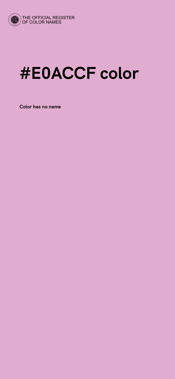 #E0ACCF color image