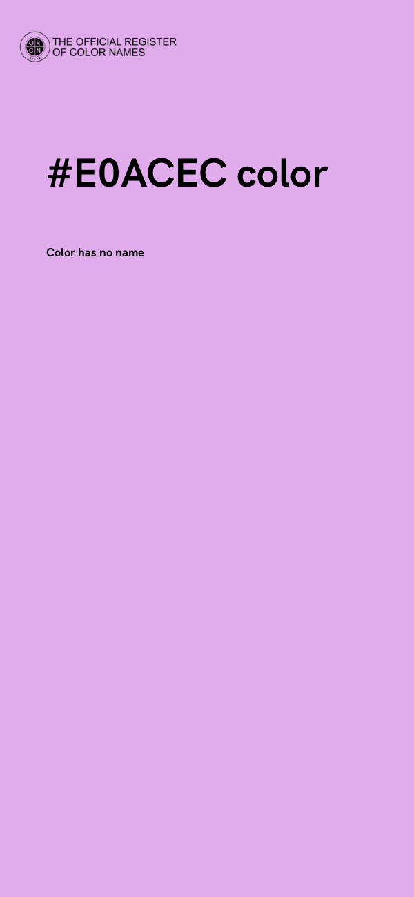 #E0ACEC color image